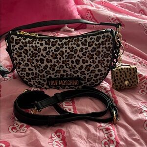 Love Moschino Wild Leopard Shoulder Bag